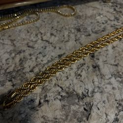 HEAVY Yellow Gold Rope Chain