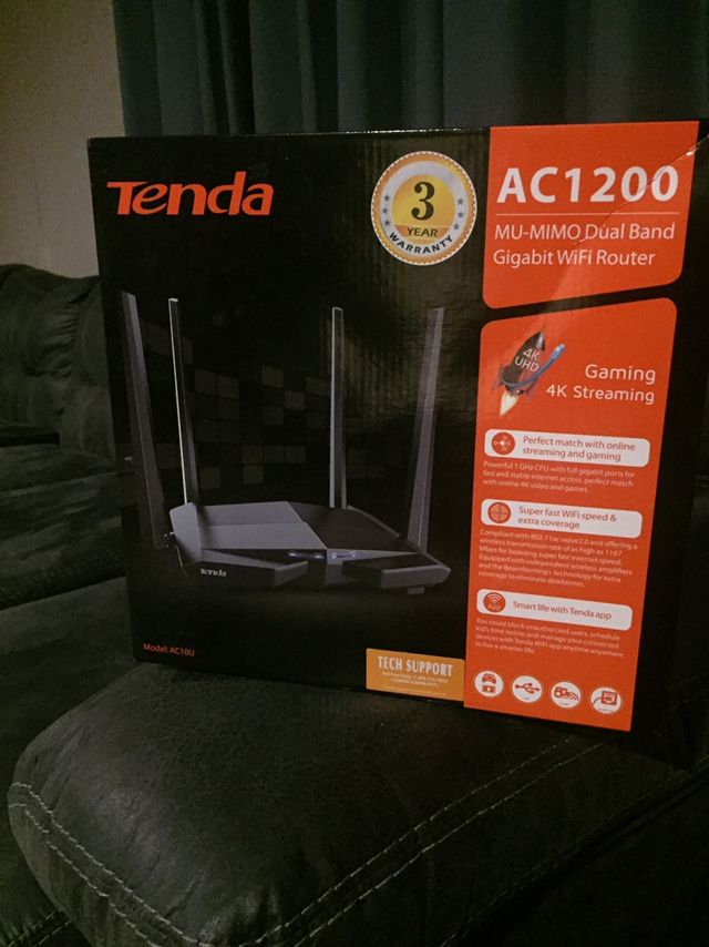 Tends Ac1200 Dual Band Gigabit WiFi Router $25
