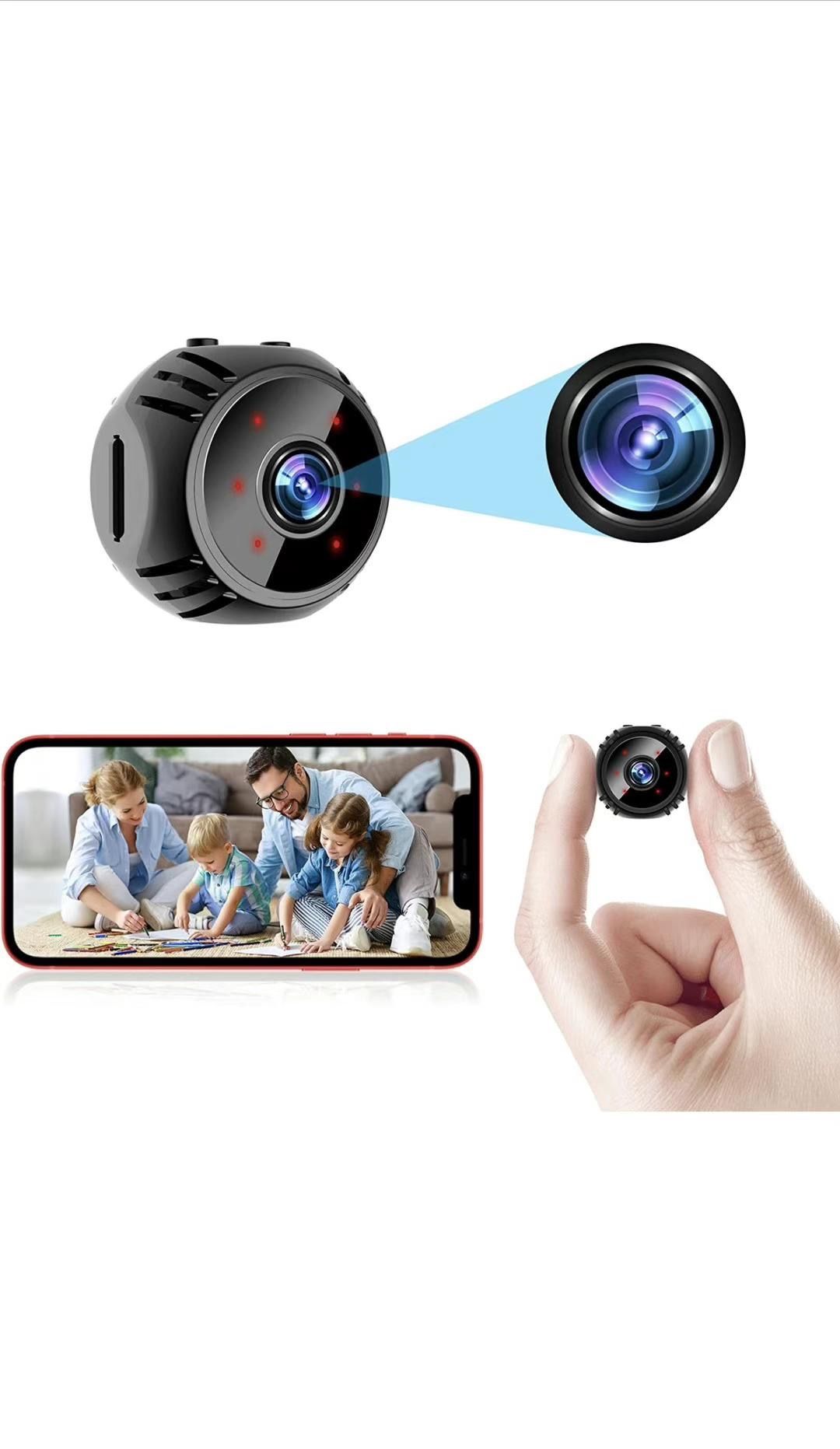 Mini Spy Camera Wireless Hidden 1080P WiFi Nanny Cam Small Surveillance Secret Camera Home Security Live Feed Video Recorder with Phone APP Remote Vie