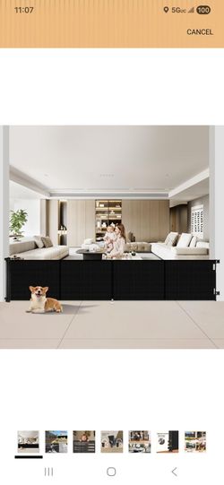 Extra Wide Retractable Baby Gate 200 Inch Indoor Outdoor Pet Safety Gate