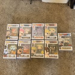 Anime Funko pops (selling for cheap need gone due to moving)