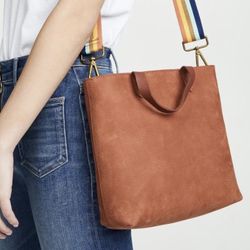 MADEWELL Stripe Strap Transport Tote NEW