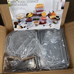 36 pc food containers