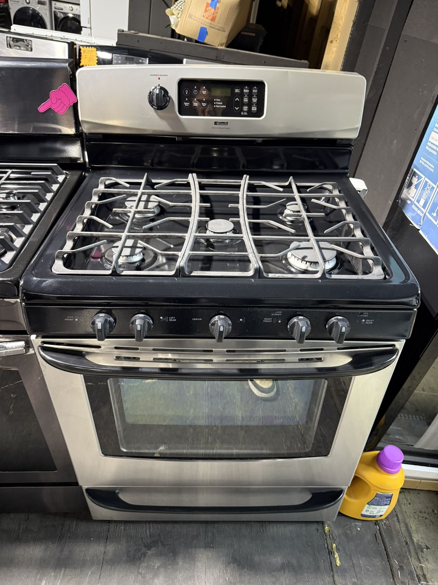 Kenmore Stainless steel 5 burner range stove