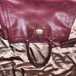 Red Coach Purse