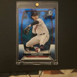 Tanner Bibee Bowman Chrome Rookie Card