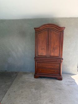 2 Piece Armoire Cabinet Hutch