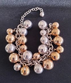 Gold And Silver Tone Vintage Bracelet 