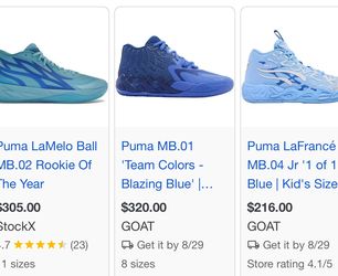 Used Lamelo Basketball shoes