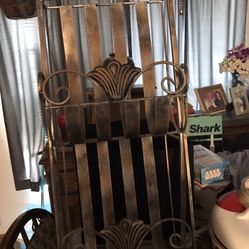 Double Level Pewter Magazine Rack