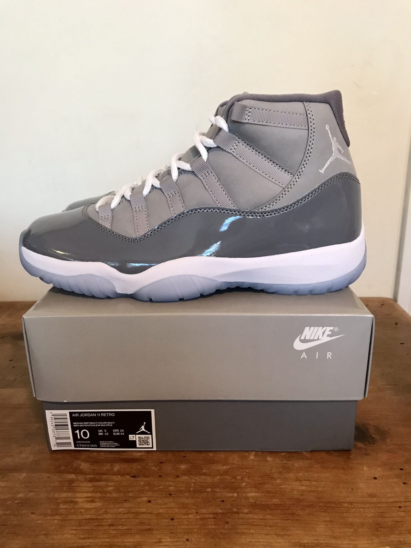 Jordan 11 Cool Grey 2021 Size 10 DS