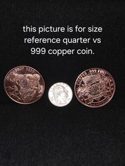 1 oz .999 copper rounds