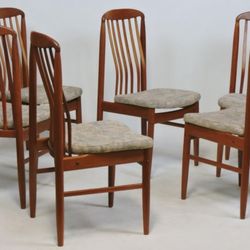 Set Of 6 MCM Benny Linden Dining Chairs