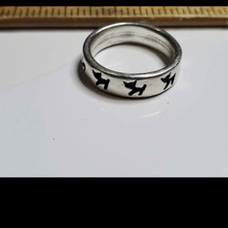 Cat Ring for Cat Owners Size 7, Sterling Silver 925, Vintage Design