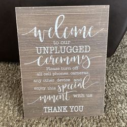 Ceremony Sign 🪧