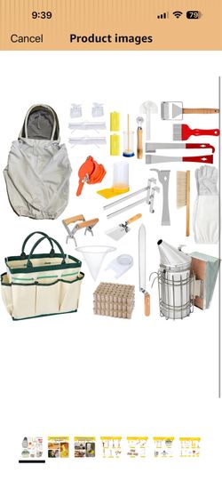 Beekeeping Supplies - 30Pcs Beehive Starter Kit, Bee Keeping Supplies-All Beekeeping Tools and Equipment, Bee Smoker Kit for Beekeeping for Beginners 