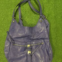 Cosmopolitan Blue faux leather shoulder bag