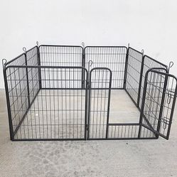 (New in box) $100 Heavy Duty 32” Tall x 32” Wide x 8-Panel Pet Playpen Dog Crate Kennel Exercise Cage Fence 