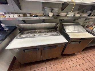 MUST GO BY MONDAY – Restaurant Equipment Lot: Prep Tables, Range, Charbroiler, Fryer