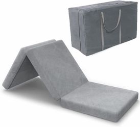 3.8” Tri-Folding Foam Topper — 31” x 75”