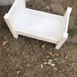 Wood doll/dog bed, (read Description)