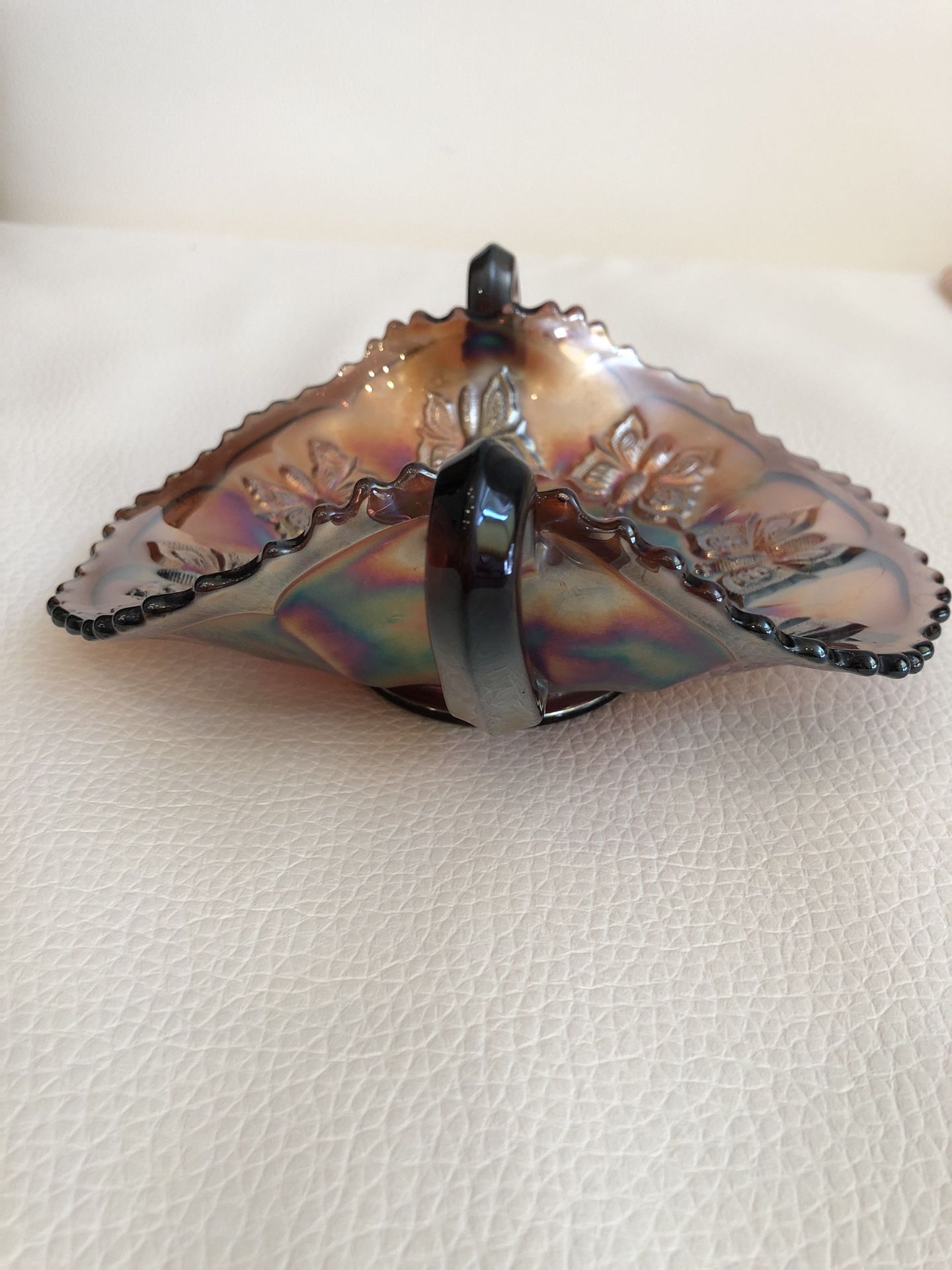 Fenton Amethyst Butterfly Dish