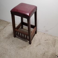 1 Rustic Extremely Comfortable Hand Crafted Mid Century Stool $40