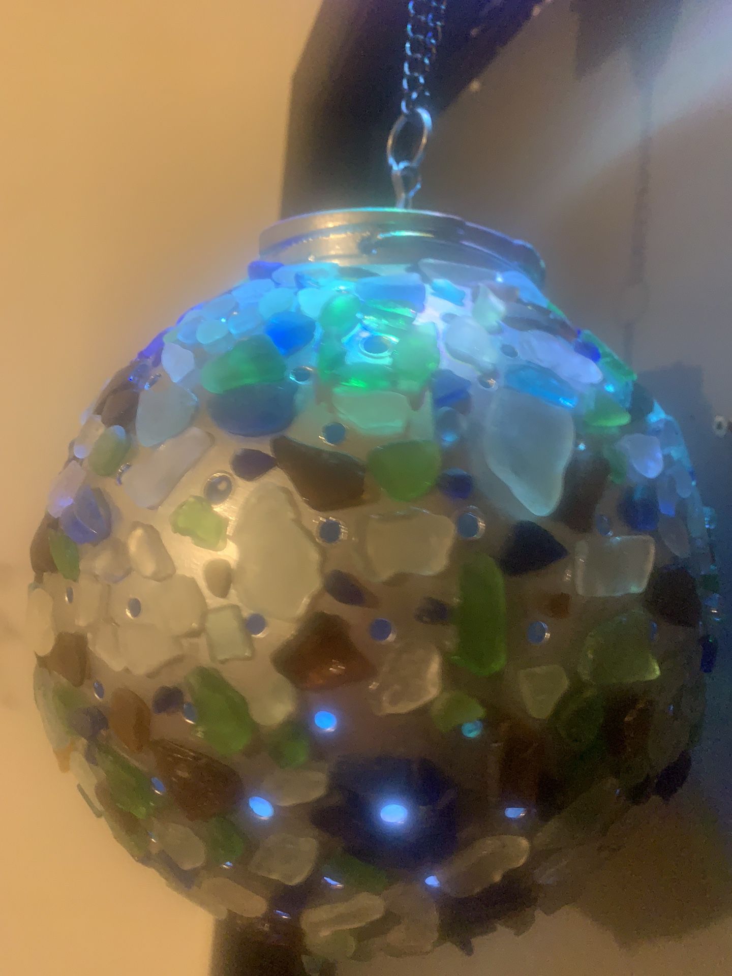 Beach Glass Disco Ball