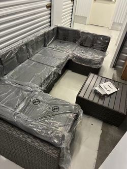 NEW 116" U-Shaped Sofa Sectional Outdoor (Free Delivery)