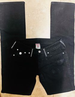 True Religion Disco Diva Billy Black Jeans Size:26 in Women’s (New without Tags)