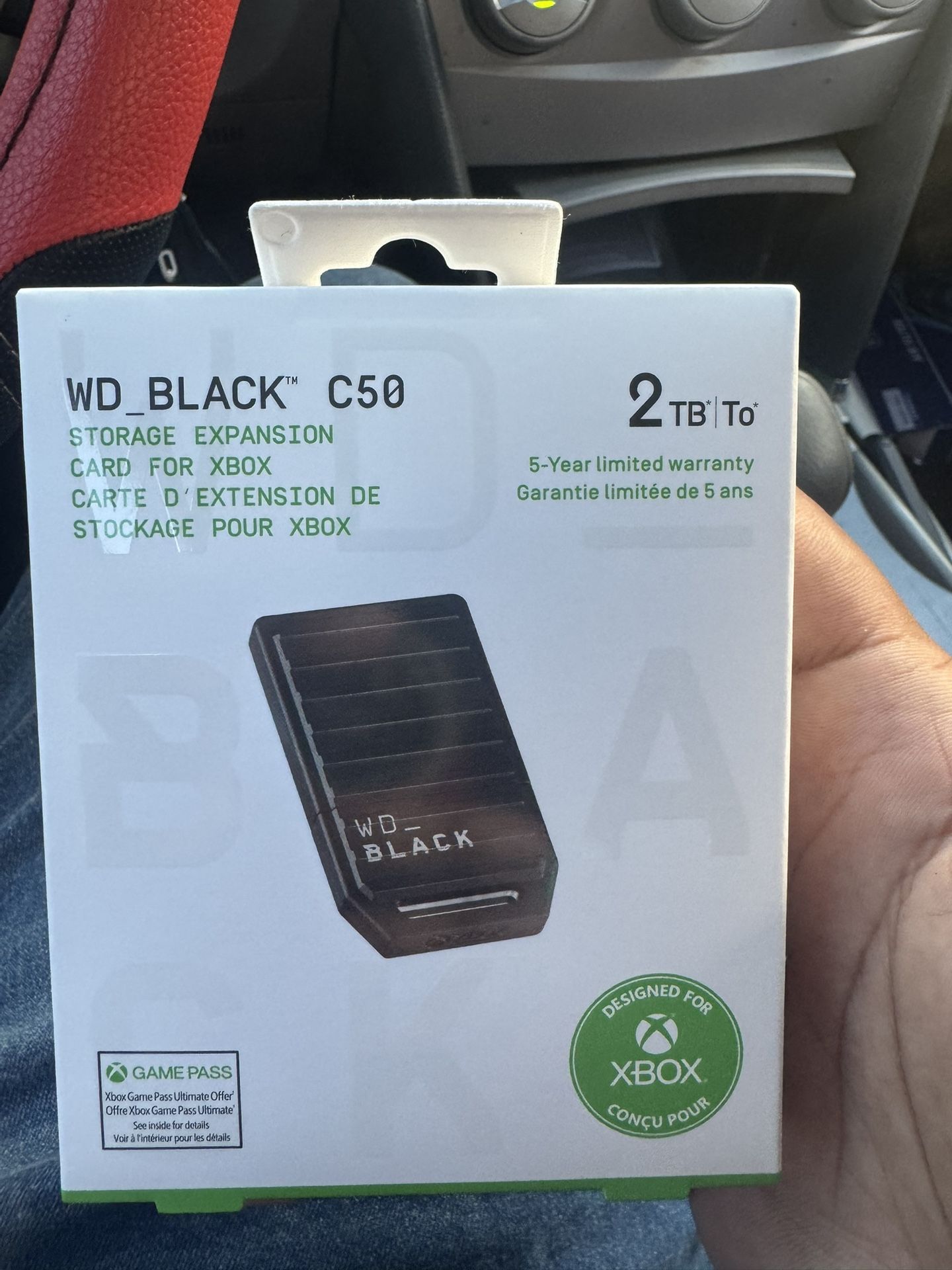 Xbox Storage WD_BLACKâ„¢ C50 STORAGE EXPANSION CARD FOR XBOX CARTE D'EXTENSION DE STOCKAGE POUR XBOX