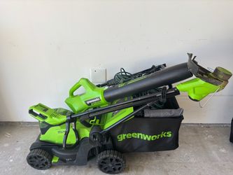 Greenworks lawncare bundle & Karcher pressure washer