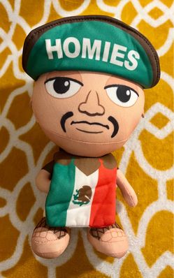 Homies Plush Doll Mexico Flag Outfit HOMIES Hat 10in 2003 MPN 52385 Tag, Mr Raza