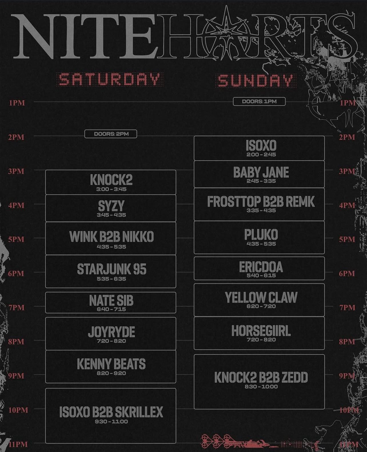 KNOCK2 NITEHARTS VIP Wristband