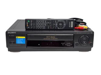 Sony SLV-678HF 4-Head Hi-Fi Stereo VHS VCR Player Recorder w/ Remote AV Cable