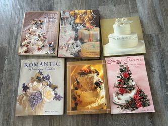 Wedding cake books.  Lot of six.   Great condition