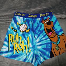 New - Scooby Doo Mystery Machine Tie Dye Boxer Shorts - Size Medium 