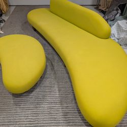 Freeform Sofa By Isamu Noguchi / Simple Modern Custom Sofa With Ottoman.