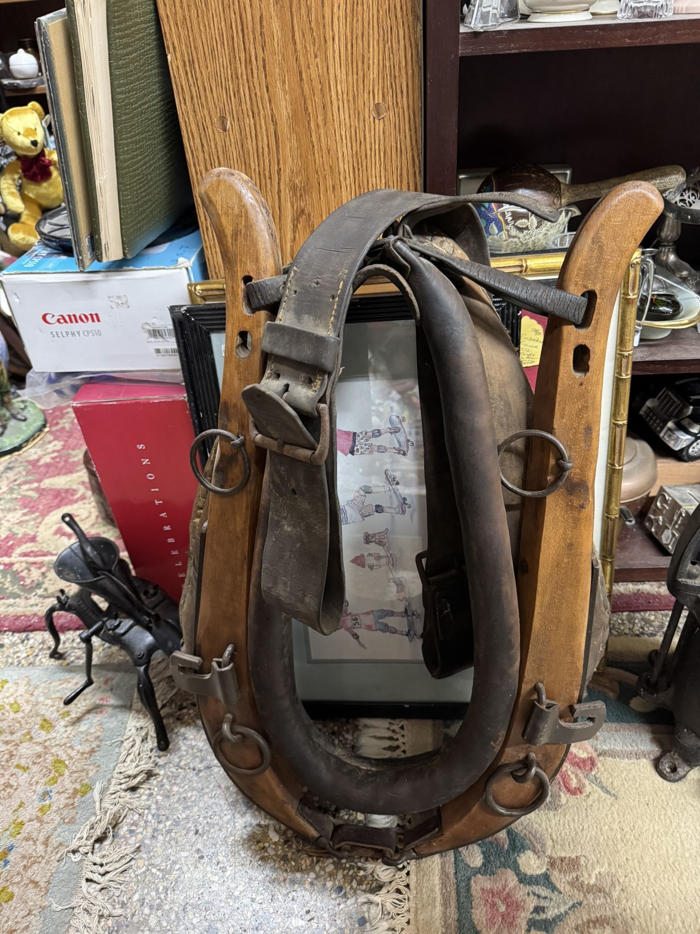 2 Leather Horse Collars Antique/vintage