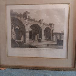 Pietro Parboni Dated 1825 Antique Engraving 17.5"×19" 