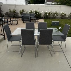 Glass Dining Table And Chairs