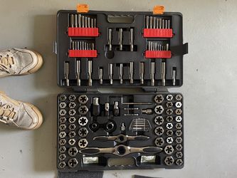 GEARWRENCH 114 Piece Ratcheting Tap and Die Set | SAE & Metric | 82812