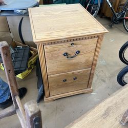 Oak File Cabinet In Yucaipa $50 OBO