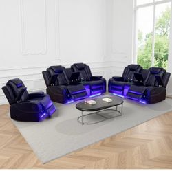 1 Sofa loveseat and storage usb ports cup