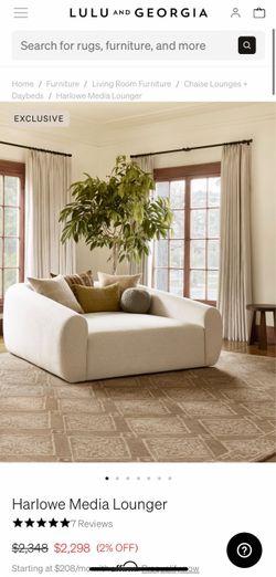 Lulu Georgia lounger sofa
