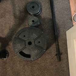 workout Bench And Weights 