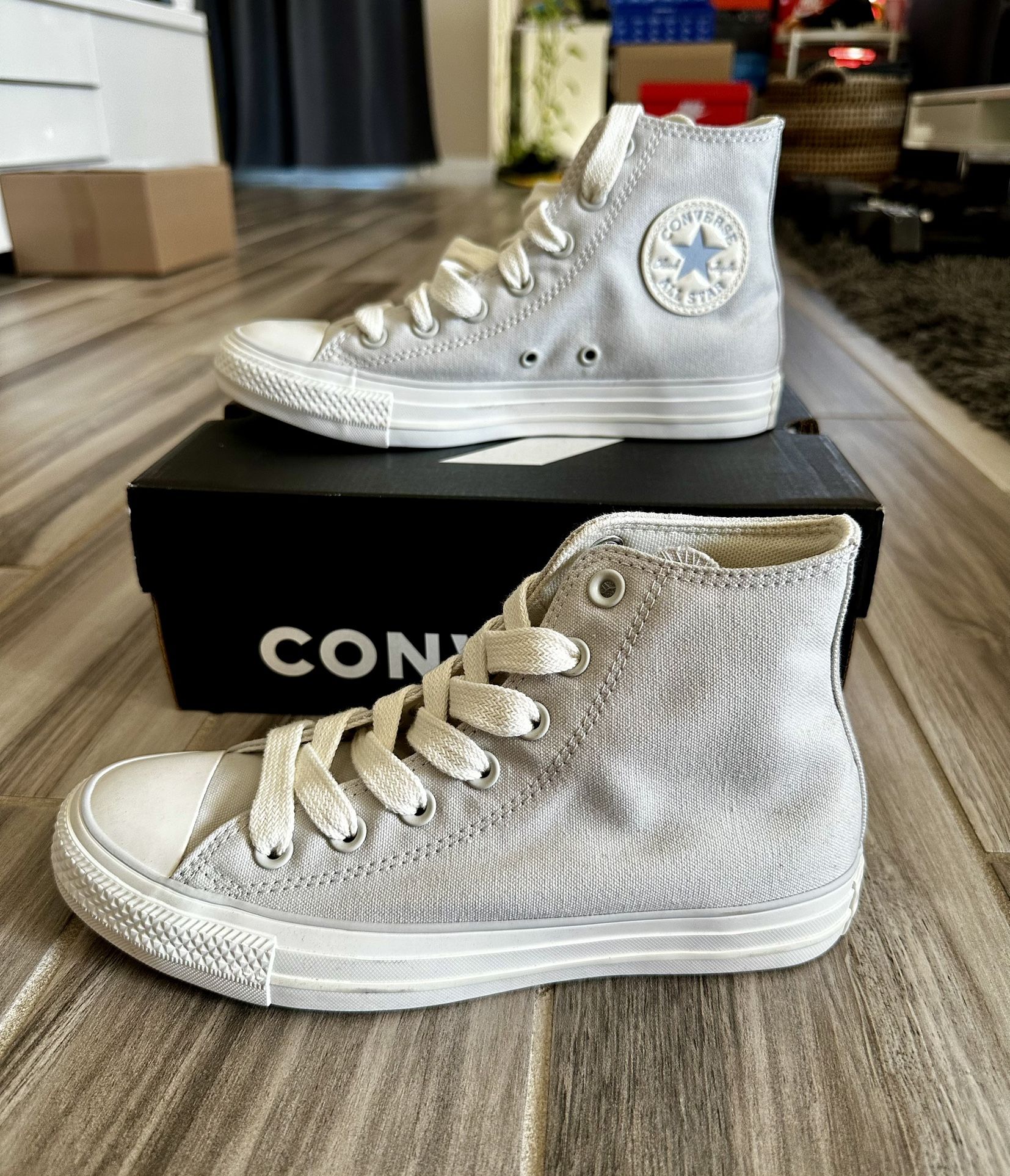 Women's Converse Chuck Taylor All Star High Top Sneakers - Grey - Size 7