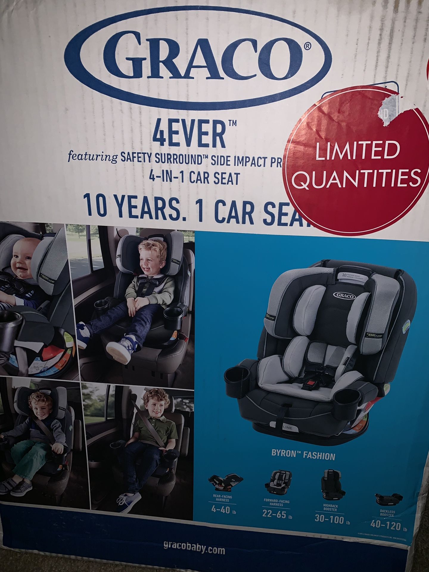 New Graco 4ever car seat