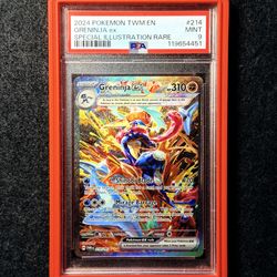 Pokemon - PSA 9 Greninja Twilight Masquerade #214