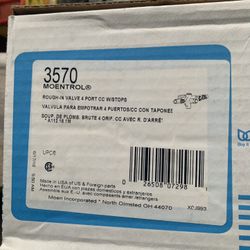 Moen 3570 Rough In Bath Valve 1/2” Cc